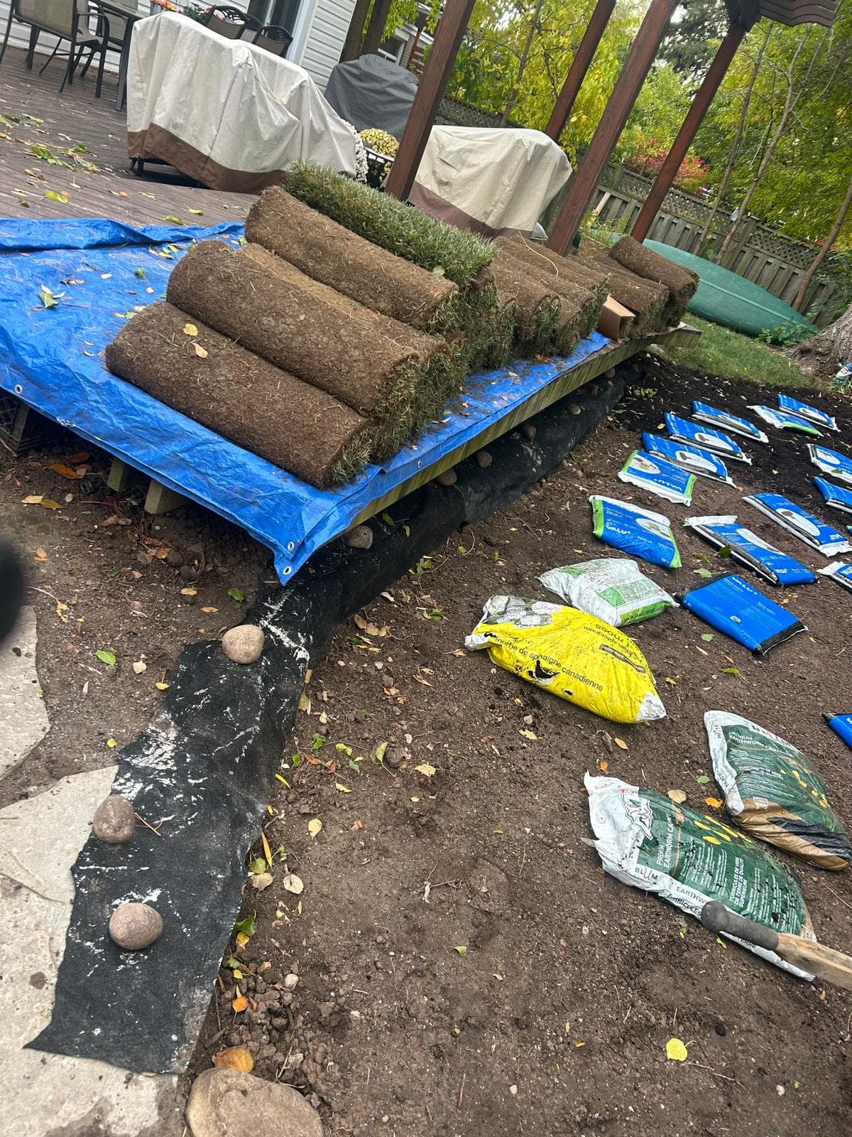 Above Ground Pool Removal and Installation of New Sod Platform – Mississauga 1