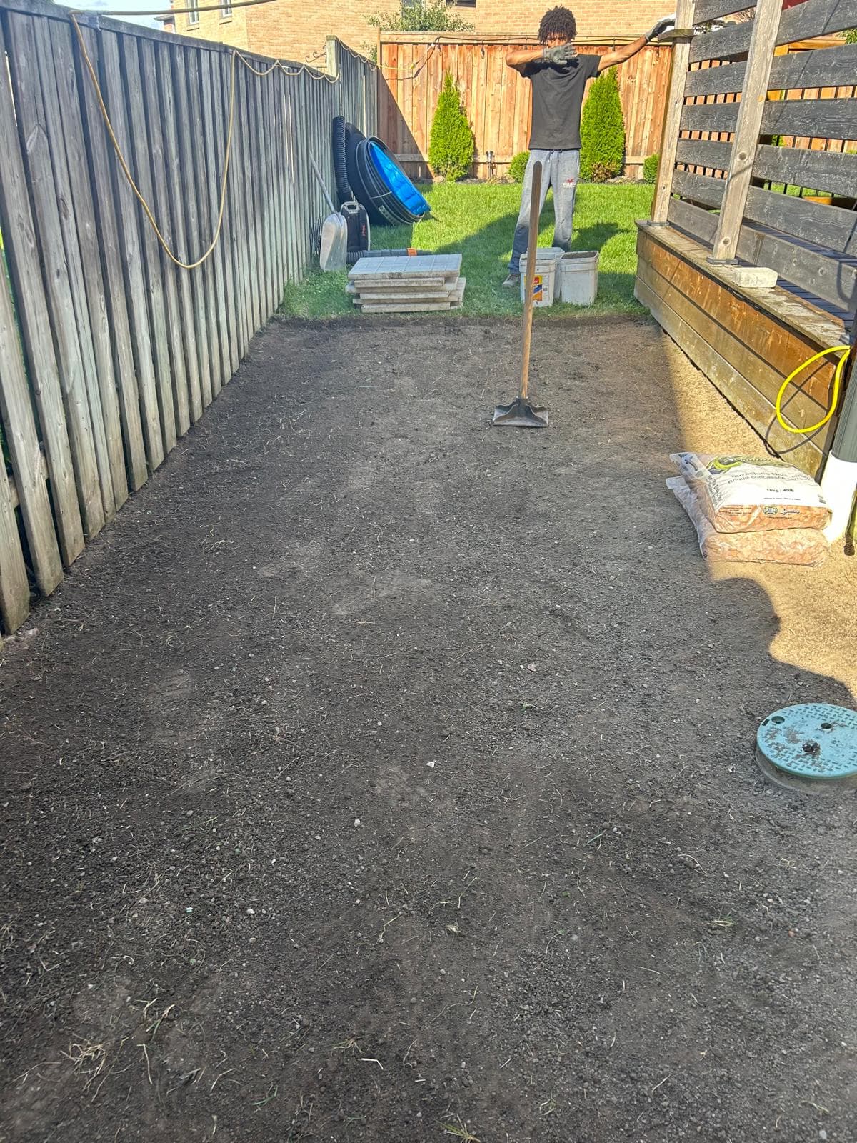 Side-of-House Full Clean-Up, Leveling & Preparation – Mississauga 2